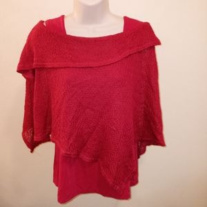 Adorable Carolyn Strauss Lightweight Bardot Style Shrug Over Tank In Small